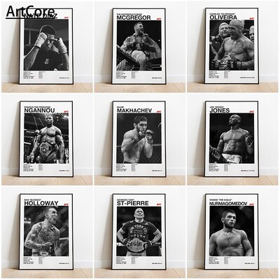 U-Ultimate格斗冠军UFC帆布海报