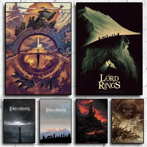 Scandinavian Classic T-The L-Lords of the R-Rings Art Poster
