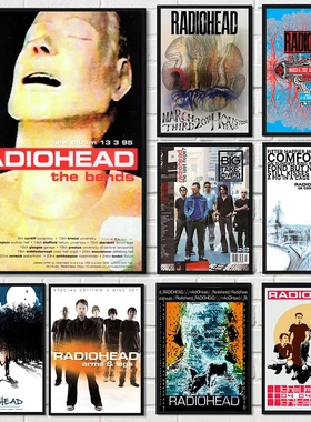 Scandinavian Classic Art Rock Band Radiohead Music Poster