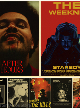The Weeknd Art Poster Aesthetic Starboy/After Hours/Trilogy