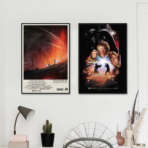 Star Wars Revenge of the Sith Poster Vintage Movie Art Print