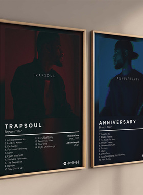 Rap Music Pop Album Cover Bryson Tiller Aesthetic Poster