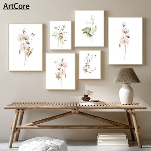 Floral Art Painting Japanese Ikebana Flowers Poster Decor