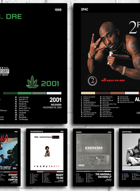 Modern Art European and American Pop Music Album Hip Poster