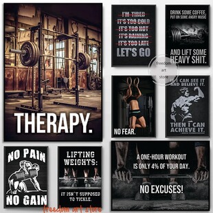 Gym Motivation Muscle Man Bodybuilding Fitness Art Poster