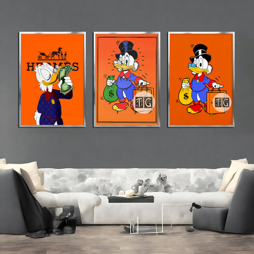Scrooge Mcduck Motivational Poster Modern Luxury Wall Art
