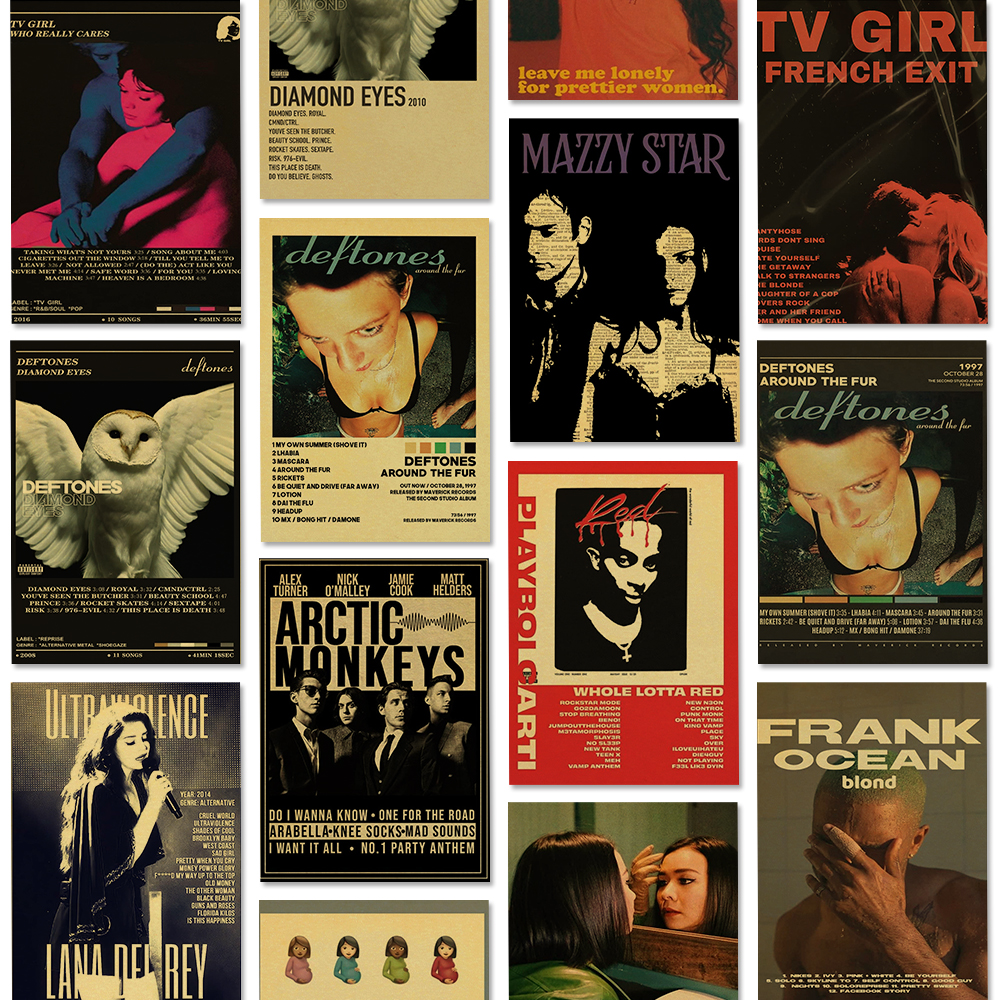 Mitski Drake Deftones Band  Girl Lovers Poster Aesthetic
