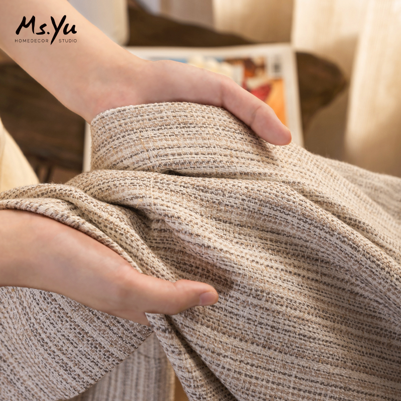 喻小姐亚麻客厅卧室侘寂风窗帘