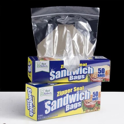 2盒100只 赶紧囤！食品级环保便携抽取式保鲜袋水果厨房冰箱袋