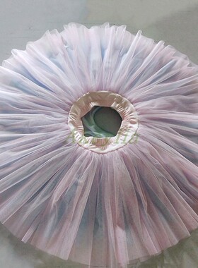 粉蓝色tutu半身裙定制演出考级汇演练习裙手工ballet tutu 黑白色