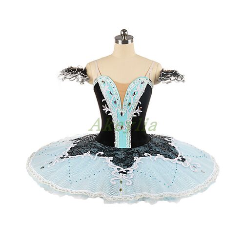 黑绿色专业芭蕾裙量身定制ballet tutu国际比赛表演出服儿童成人