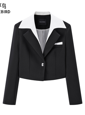 太平鸟女装年春季新款假两件套西装A1BAE1340