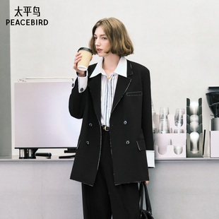 A1BAE3362 太平鸟女装 品质感廓形西装 款 年秋季