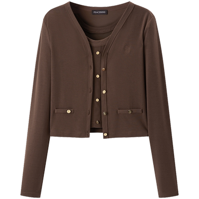 太平鸟女装年春季款两件套针织衫A1CPE1527