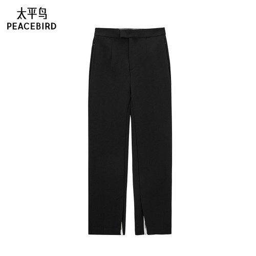 太平鸟女装年秋季款气质烟管裤A1GBE3127