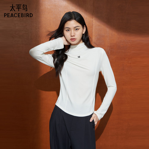 太平鸟年冬季款长袖打底衫T恤A1CPE4550