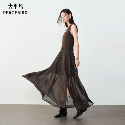 【商场同款】太平鸟拼接连衣裙女