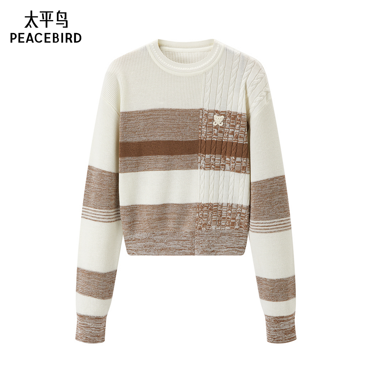 太平鸟女装年春季款条纹套头衫A1EEE1421