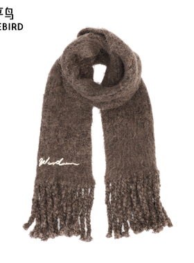 【商场同款】太平鸟2025年新款保暖含羊毛围巾丝巾女A1YBF4280