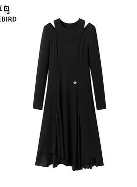 太平鸟prince联名2025年款不规则连衣裙A3FAE4227*