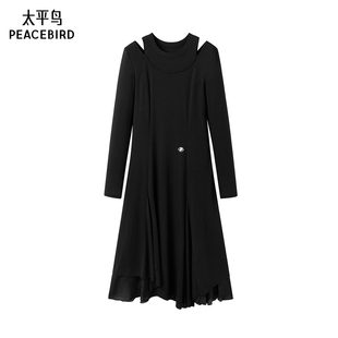 太平鸟prince联名2025年款 不规则连衣裙A3FAE4227