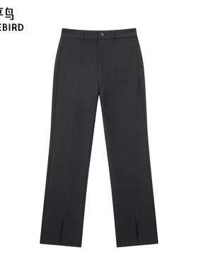 【商场同款】太平鸟2025年冬季新款高腰针织微喇休闲裤A1GBF4234