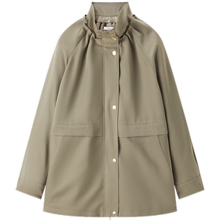 太平鸟女装年春季款品质韩版时尚休闲收腰风衣A1BEE1452