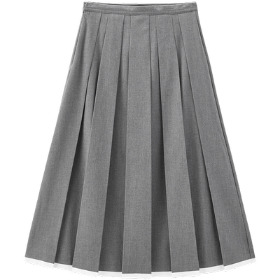 太平鸟女装秋季新款时尚百褶长裙A1GFE3442