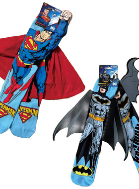 正品澳洲网红MADMIA袜子可爱儿童3D立体中筒袜超人蝙蝠侠亲子袜