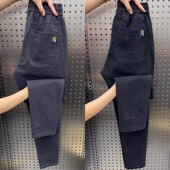 加大加肥劳保防烫工作裤 干活穿 男大码 子耐磨高弹力牛仔裤 子男 裤