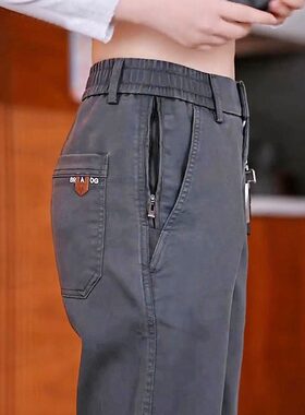 美式多口袋休闲裤2026春夏季新款百搭拉链潮流男士宽松直筒长裤男