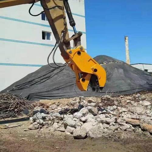 液压粉碎钳液压拆迁机械混凝土破拆工具房梁破碎钳