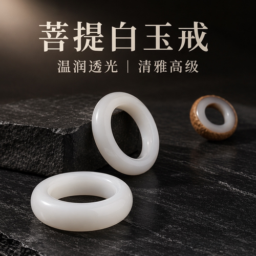 手工菩提戒指diy材料包七夕礼物