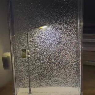 手工diy流沙花瓣郁金香小夜灯浪漫唯美雪夜流麻小夜灯七夕节礼品