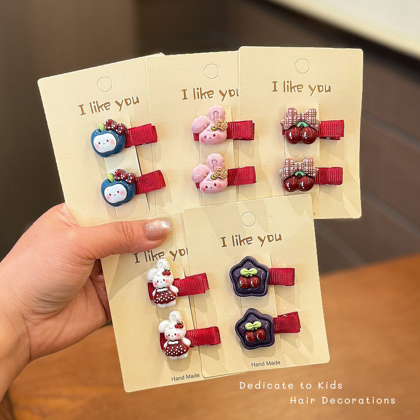 韩系可爱儿童bb夹苹果兔子樱桃发夹女童不伤发刘海夹宝宝发饰套装,童装/婴儿装/亲子装,发饰,淘宝优惠券,粉丝福利购,淘宝优惠卷