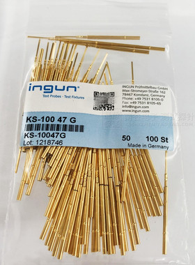 1.7德国原装 KS-100 47G 12/30G/35G ingun英钢测试探针套100mil