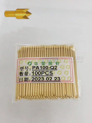 华荣正品PCB P100-Q2/PA100-Q2 1.5mm镀金四爪1.36mm ICT测试探针 - 封面