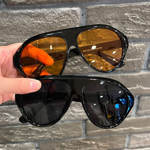 复古蛤蟆墨镜女欧美ins大框