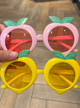 水果眼镜桃子墨镜可爱拍照道具