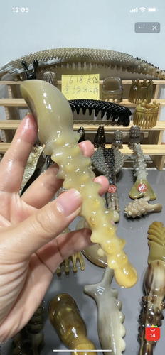 已打折  牦牛角冰勺  长15.5