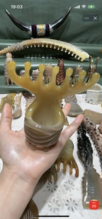 88折牦牛角，头疗7齿耙耙 宽10.1-4.6长12厚1.4