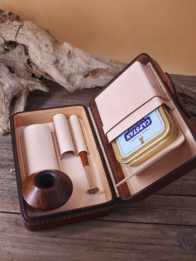 手工真皮烟斗包个性实用高档