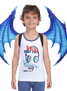 万圣节新款龙翅膀小孩儿童狂欢恶魔装饰cosplay舞会道具跨境