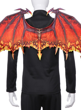 定制新款无纺布龙翅膀狂欢节万圣节扮演服饰化装舞会派对道具成人