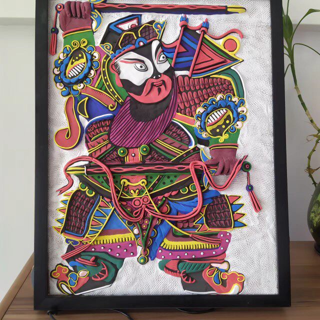 新疆著名的泥塑专家刘焰的彩泥作品