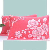 特价 忱头巾盖巾1对 单人枕用纯棉正品 全棉枕巾一对毛巾式 加厚老式