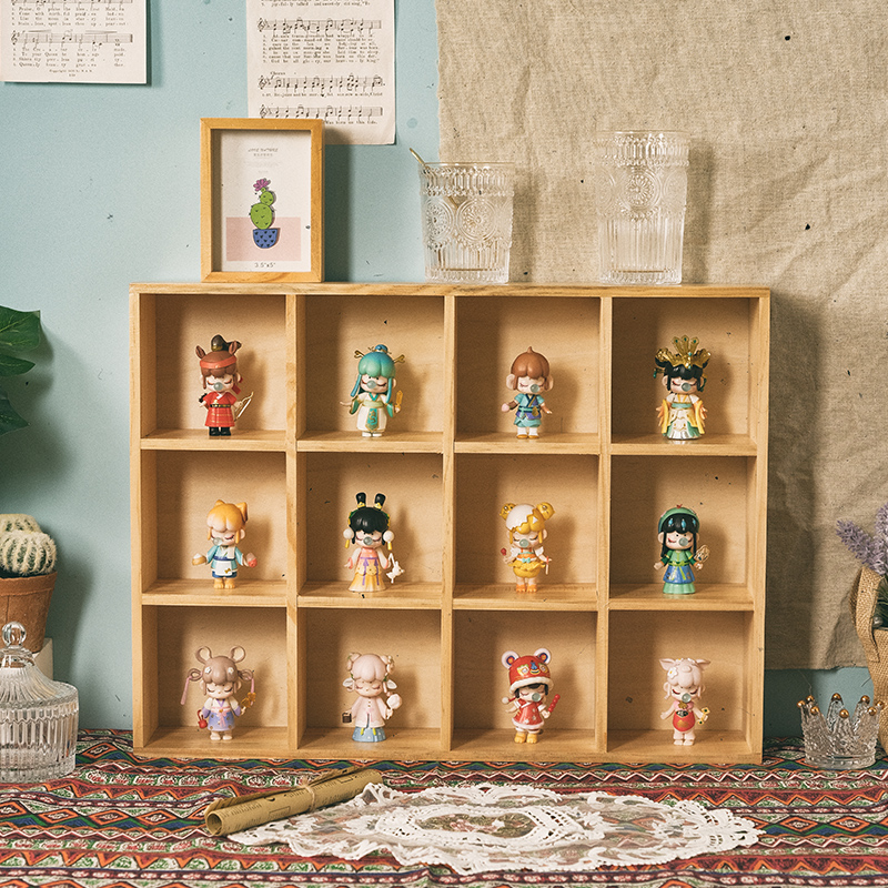 展示架木制办公桌简约风杂物