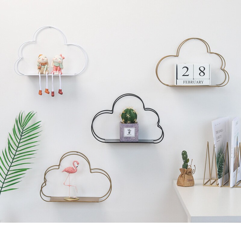 ins北歐牆上裝飾品房間置物架臥室牆面展示客廳牆壁雲形鐵藝隔板在類目 家居飾品, 裝飾架/裝飾擱板中 - 來自Buy2taobao.com提供專業的淘寶代購服務