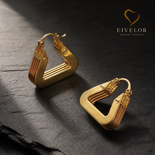 EIVELOR极简冷淡风三角耳扣