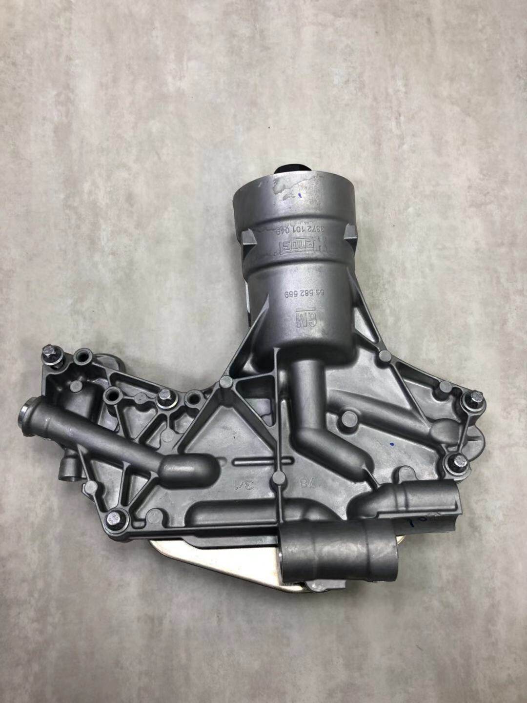 适用于科鲁兹英朗新君威1.6t机油散热器总成机油格底座机油滤壳